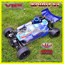 2014 meilleure vente jouet de rc, 01:10 voiture rc, voiture de modèle 4 roues motrices, nitro buggy marque VRX